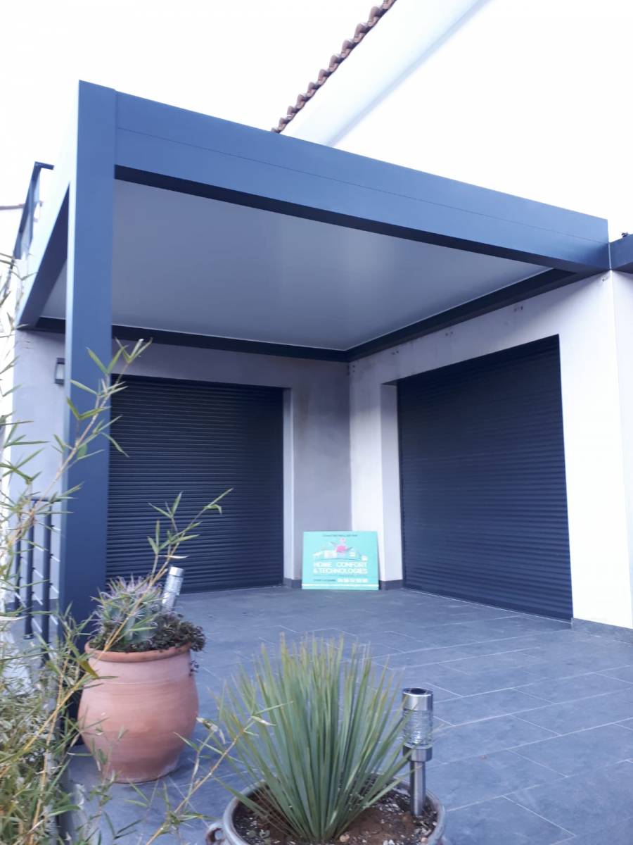 Pose et installation d'une pergol bioclimatique à Langlade