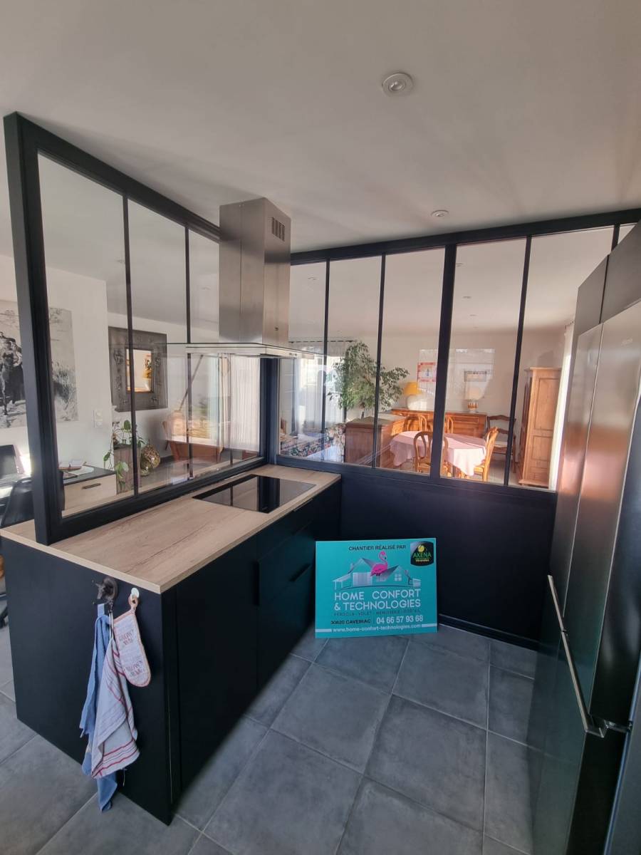 Installation d'une verrière sur mesure près de Nîmes sur la commune de Lecques