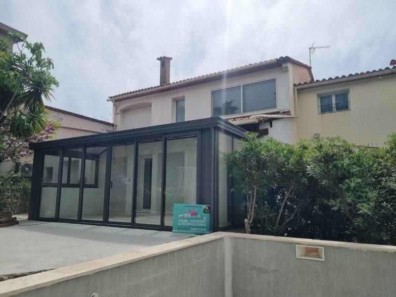 Installation d'une véranda AKENA sur mesure à Sète dans l'Hérault