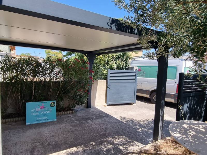 Installation d'un carport sur mesure près de Montpellier dans la commune de Teyran